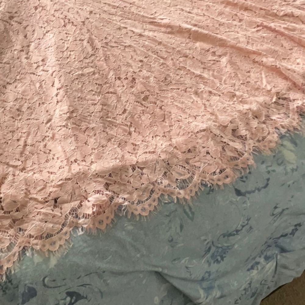 RENE BY RENE RUIZ
Strapless Lace Gown With Sequin Underlay - Picture 8 of 13